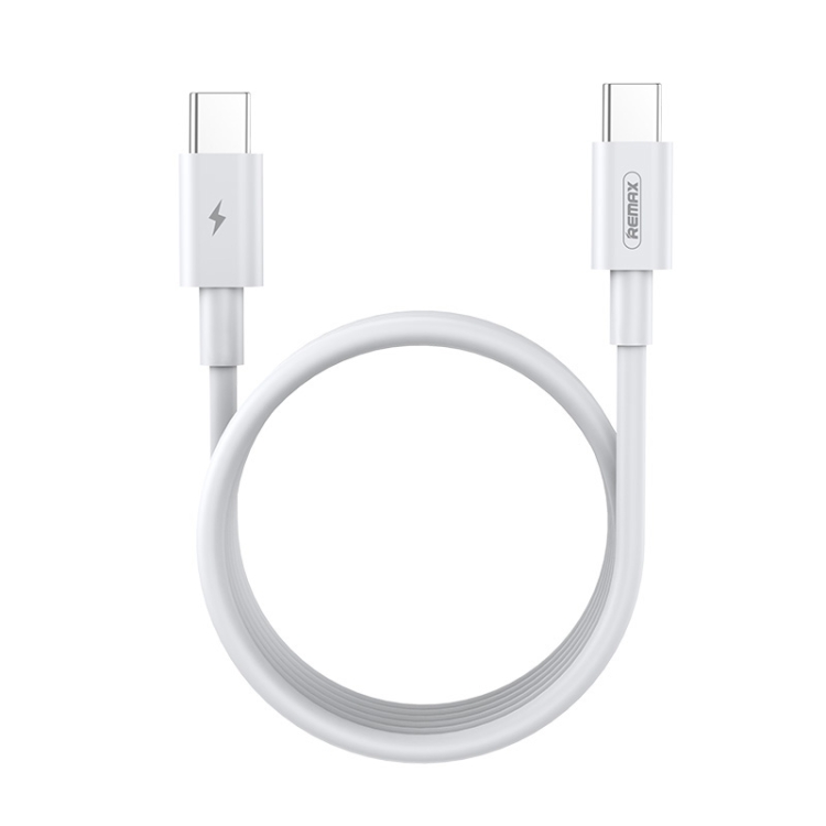 

REMAX RC-135C 1m 5A Type-C to USB-C / Type-C 100W PD Fast Charging Data Cable (White)