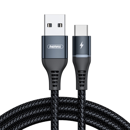 

REMAX RC-152A 1m 2.4A USB to USB-C / Type-C Colorful Breathing Data Cable (Black)