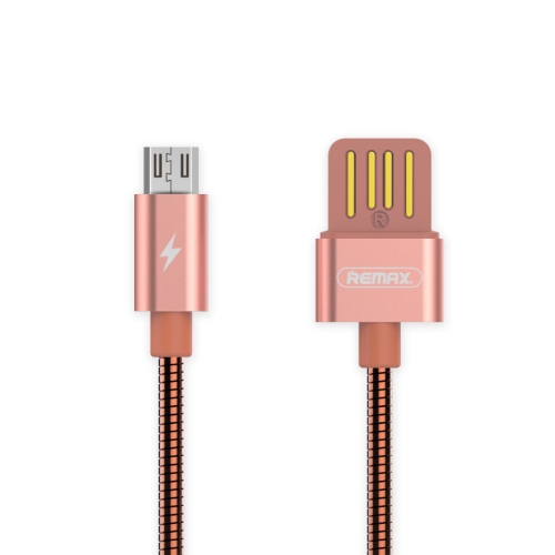 

REMAX RC-080m 1m USB to Micro USB Data Sync Charging Cable, For Samsung / Huawei / Xiaomi / Meizu / LG/ Sony / HTC and other smart phones(Rose Gold)