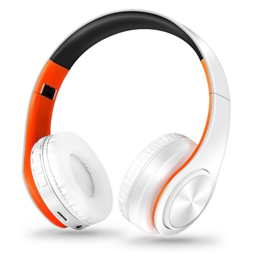 

LPT660 Wireless Folding Sports Stereo Music Bluetooth Phones Earphones Support TF Card (Orange)