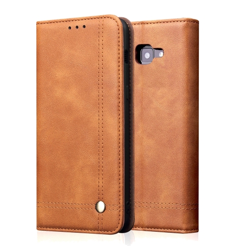 

Casual Style Retro Crazy Horse Texture Horizontal Flip Leather Case for Galaxy J4+ / J4 plus / J415F, with Card Slots & Holder & Wallet(Brown)