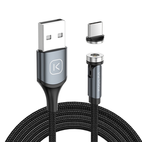 

KUULAA KL-O135 1m USB to USB-C / Type-C 540 Degree Single Point Rotating Magnetic Charging Cable (Black)