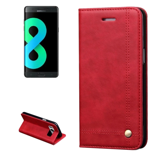 

For Galaxy S8 + / G955 Retro Crazy Horse Texture Casual Style with Absorption Horizontal Flip Leather Case with Holder & Card Slots & Wallet(Red)