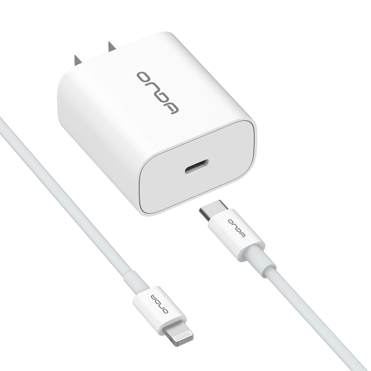 

ONDA A23+XC45 18W Type-C / USB-C PD Fast Charging Power Adapter with 8 Pin Data Cable
