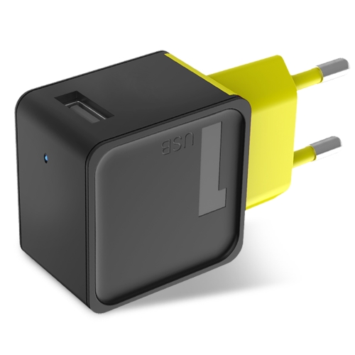 

ROCK 1-Port USB 5V 1A Cube Travel Charger, EU Plug, For iPhone, Galaxy, Huawei, Xiaomi, LG, HTC and Other Smart Phones, Rechargeable Devices(Black)