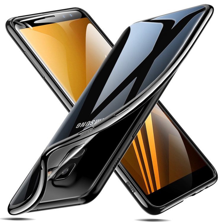 

ESR Twinkler Series Transparent Ultra-thin Soft TPU Case for Galaxy A8(Black)