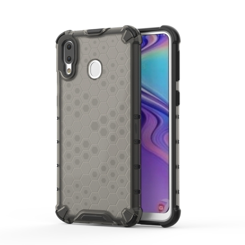 

Shockproof Honeycomb PC + TPU Case for Galaxy M20 (Black)
