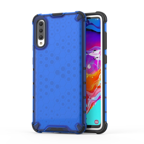 

Shockproof Honeycomb PC + TPU Case for Galaxy A70 (Blue)