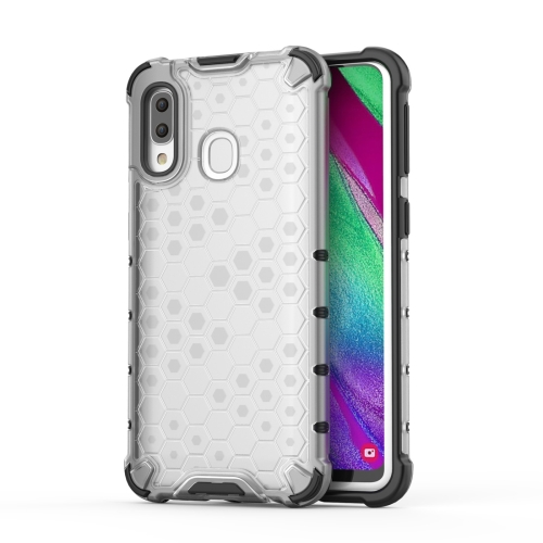 

Shockproof Honeycomb PC + TPU Case for Galaxy A40 (Grey)