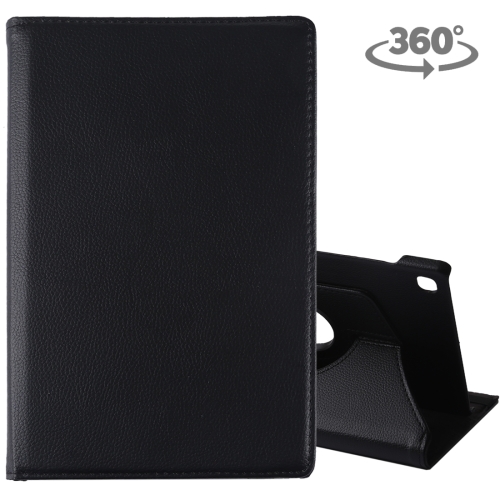 

Litchi Texture Horizontal Flip 360 Degrees Rotation Leather Case for Galaxy Tab S5e 10.5 T720 / T725, with Holder (Black)