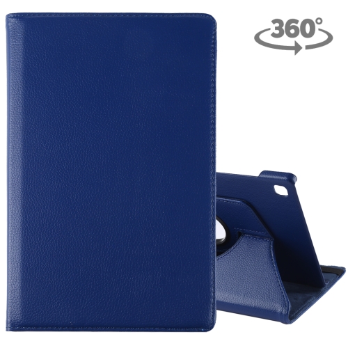 

Litchi Texture Horizontal Flip 360 Degrees Rotation Leather Case for Galaxy Tab S5e 10.5 T720 / T725, with Holder (Dark Blue)