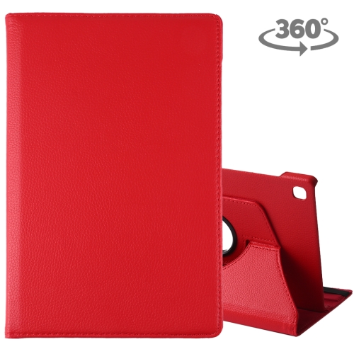 

Litchi Texture Horizontal Flip 360 Degrees Rotation Leather Case for Galaxy Tab S5e 10.5 T720 / T725, with Holder (Red)