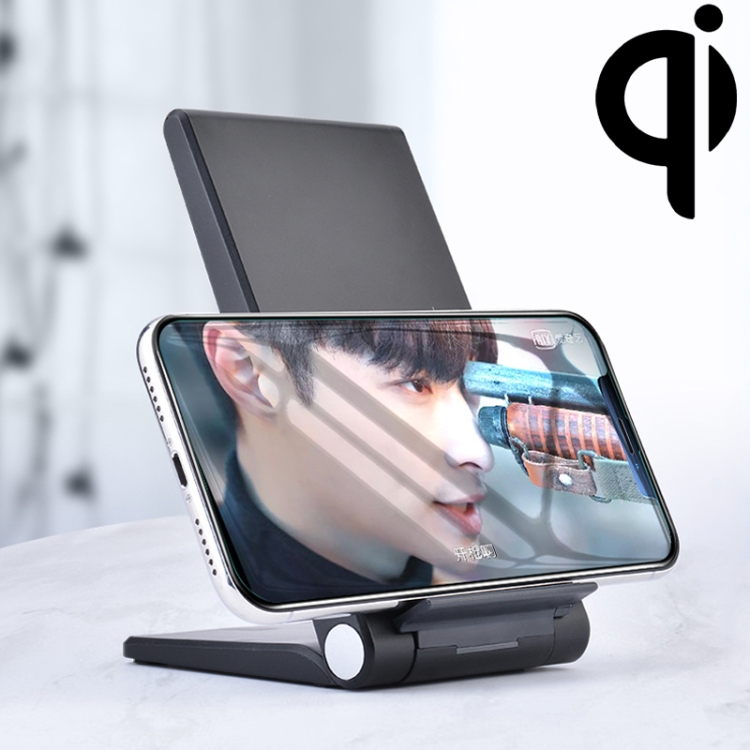 

A10 10W QI Standard Intelligent Induction Creative Folding Wireless Charger Bracket (Black)