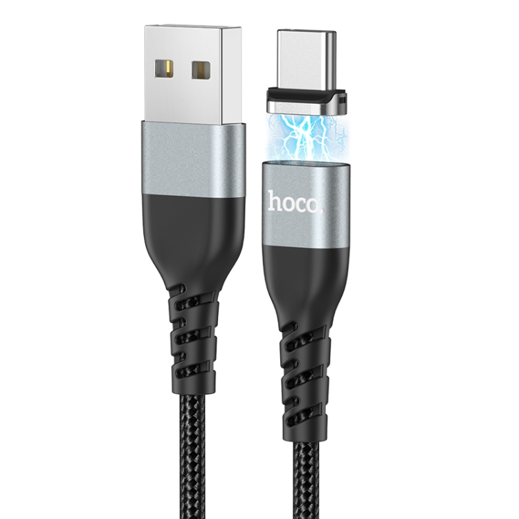 

hoco U96 3A USB to USB-C / Type-C Traveller Magnetic Charging Data Cable, Cable Length: 1.2m