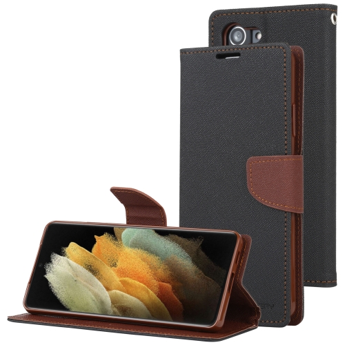 

For Samsung Galaxy S21+ 5G GOOSPERY FANCY DIARY Horizontal Flip PU Leather Case with Holder & Card Slots & Wallet (Black)