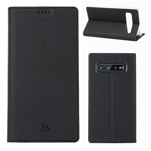 

ViLi DMX Multifunctional Horizontal Flip Leather Case for Galaxy S10+, with Card Slot & Holder (Black)