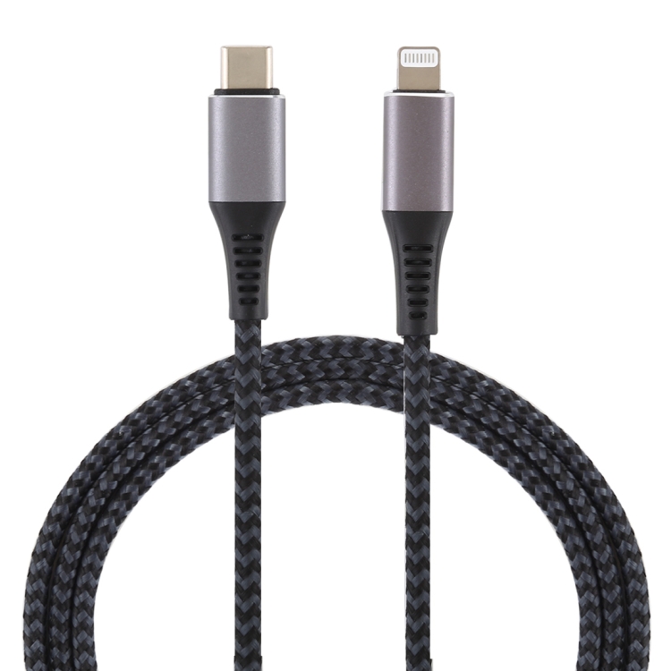 

1m USB-C / Type-C to 8 Pin Nylon Braided Data Sync Fast Charging Cable