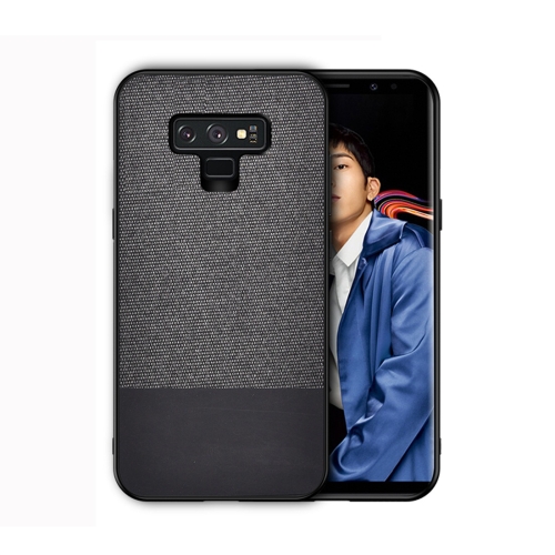 

Shockproof Splicing PU + Cloth Protective Case for Galaxy Note 9 (Black)