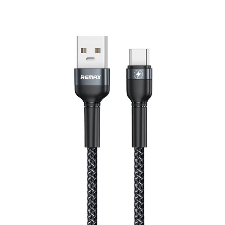 

REMAX RC-170 Jany Series 1m 5A USB to USB-C / Type-C Aluminum Alloy Braid Fast Charging Data Cable (Black)
