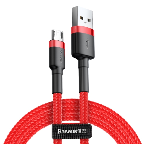 

Baseus 2A Micro Cafule Tough Charging Cable, Length: 3m(Red)