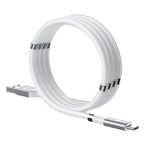 

REMAX RC-125a 2.1A USB to USB-C / Type-C Magnetic Data Cable, Cable Length: 1m (White)