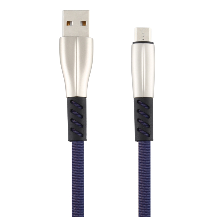 

3A USB to Micro USB Shark Data Cable, Cable Length: 1m(Dark Blue)