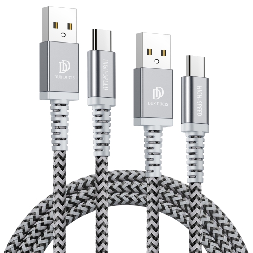 

DUX DUCIS K-II Pro Series 1m+2m 2A USB to USB-C / Type-C Aluminum Alloy Braid Fast Charging Data Cable (Black)