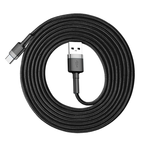 

Baseus 2m 2A Max USB to USB-C / Type-C Data Sync Charge Cable, For Samsung Galaxy S8 & S8 + / LG G6 / Huawei P10 & P10 Plus / Xiaomi Mi 6 & Max 2 and other Smartphones(Grey+Black)