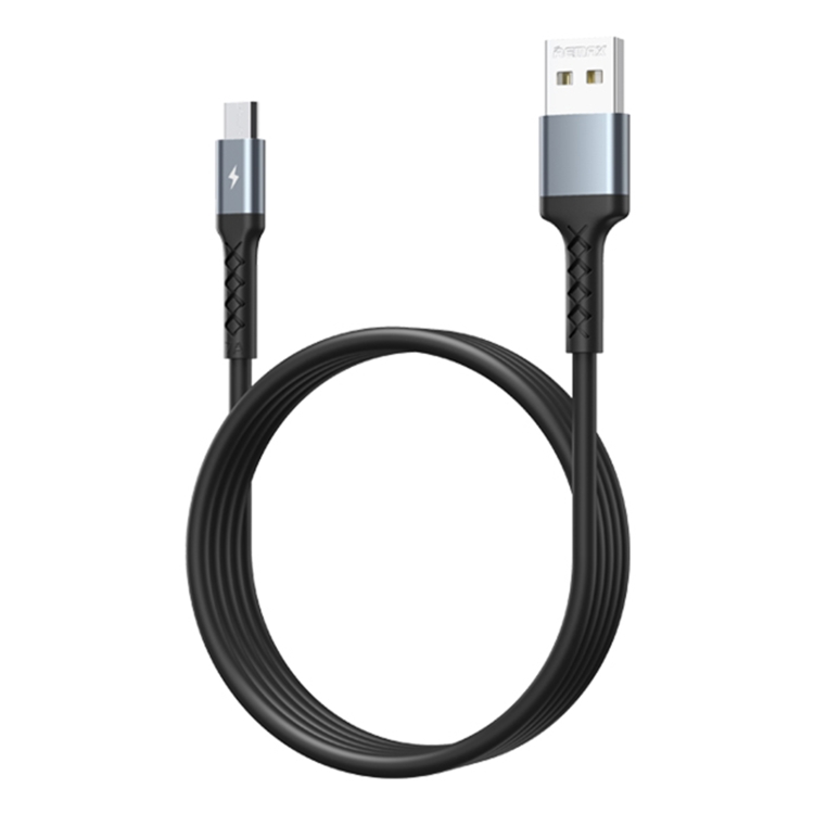 

REMAX RC-161m Kayla Series 2.1A USB to Micro USB Data Cable, Cable Length: 1m(Black)