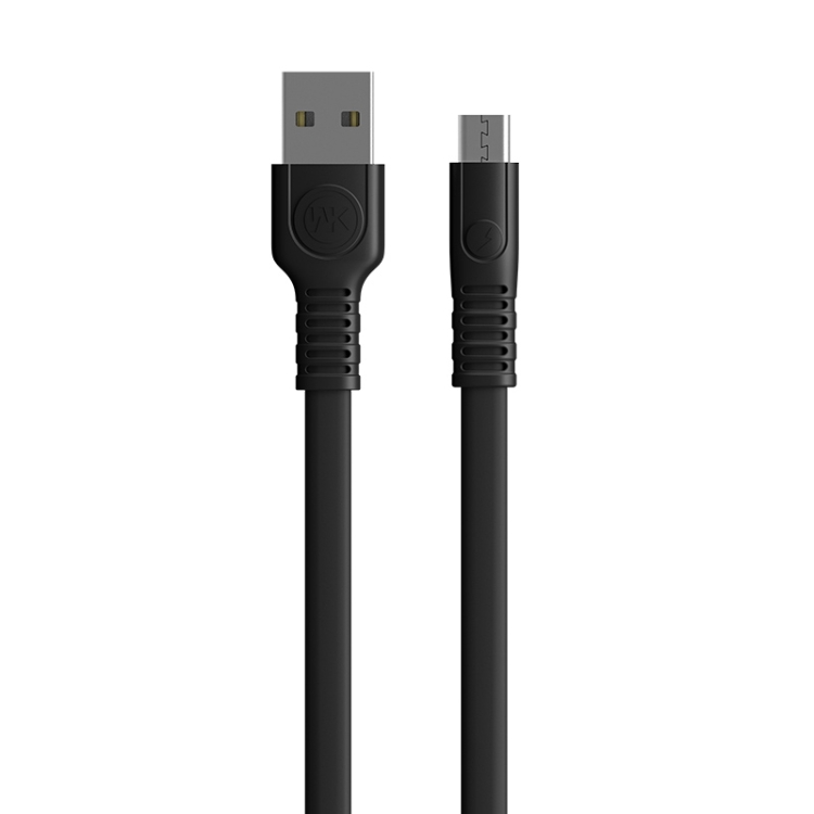 

WK WDC-066m 2.1A Micro USB Flushing Charging Data Cable, Length: 1m(Black)