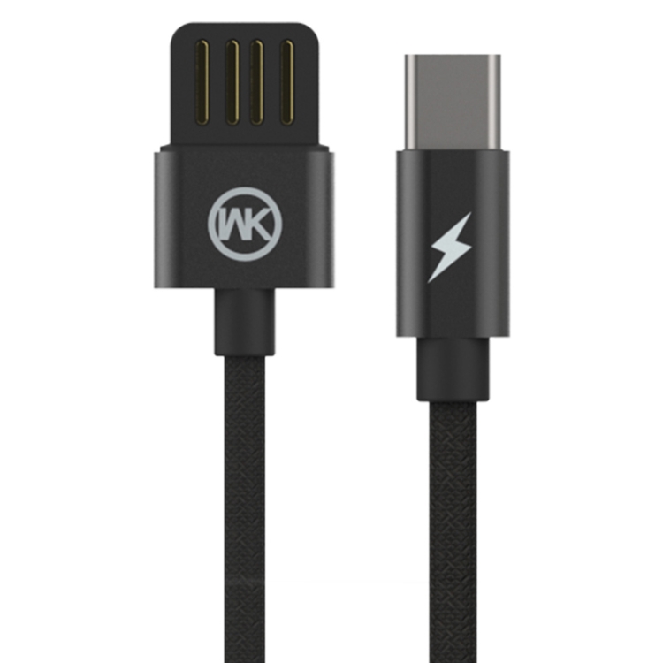 

WK WDC-055a 2.4A Type-C / USB-C Babylon Aluminum Alloy Charging Data Cable, Length: 1m(Black)