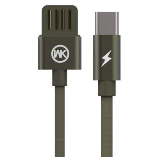 

WK WDC-055a 2.4A Type-C / USB-C Babylon Aluminum Alloy Charging Data Cable, Length: 2m(Green)