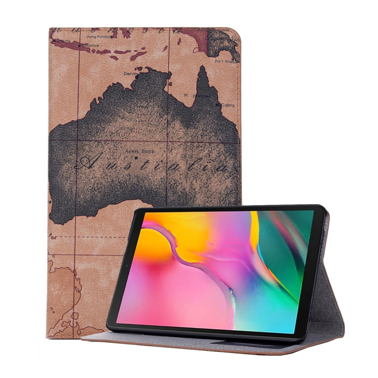 

Map Texture Horizontal Flip Leather Case for Galaxy Tab A 8 (2019) P200 / P205, with Holder & Card Slots & Wallet, Random Texture Delivery