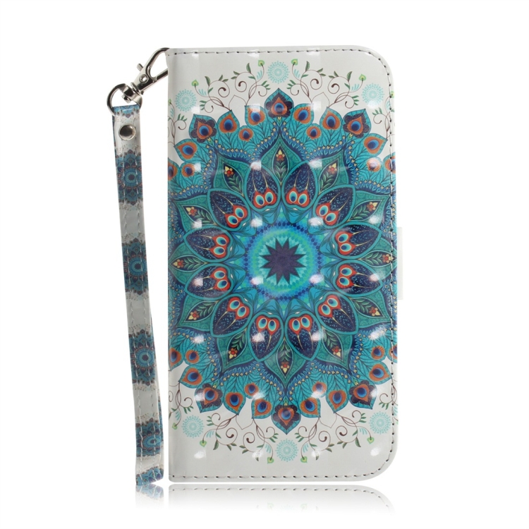 

Peacock Wreath Pattern 3D Coloured Drawing Horizontal Flip Leather Case for Galaxy A40, with Holder & Card Slots & Wallet