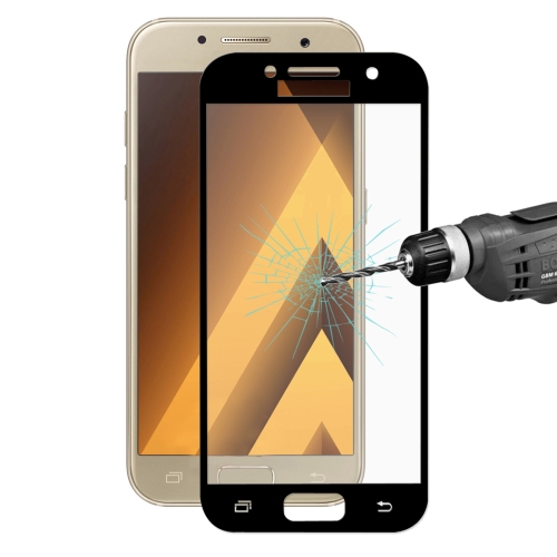 

ENKAY Hat-Prince for Galaxy A7 (2017) / A720 0.26mm 9H Surface Hardness 2.5D Explosion-proof Full Screen Tempered Glass Color Screen Film(Black)