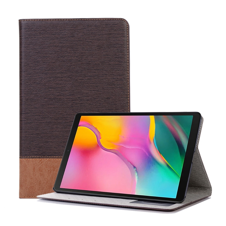 

Cross Texture Horizontal Flip Leather Case for Galaxy Tab A 10.1 (2019) T510 / T515, with Holder & Card Slots & Wallet (Coffee)