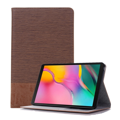 

Cross Texture Horizontal Flip Leather Case for Galaxy Tab A 8 (2019) P200 / P205, with Holder & Card Slots & Wallet (Brown)