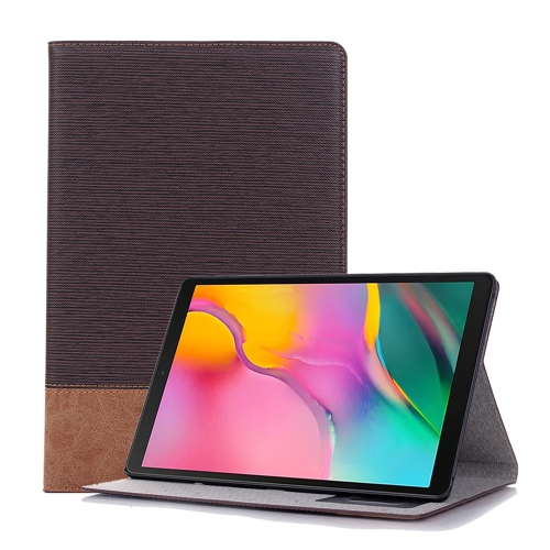 

Cross Texture Horizontal Flip Leather Case for Galaxy Tab S5e 10.5 T720 / T725, with Holder & Card Slots & Wallet (Coffee)