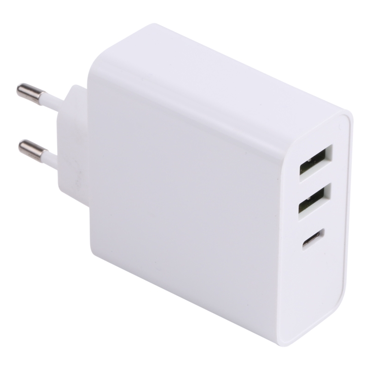 

PD653A 65W PD + 2 QC3.0 Fast Charger Power Adapter Plug Adapter, EU Plug