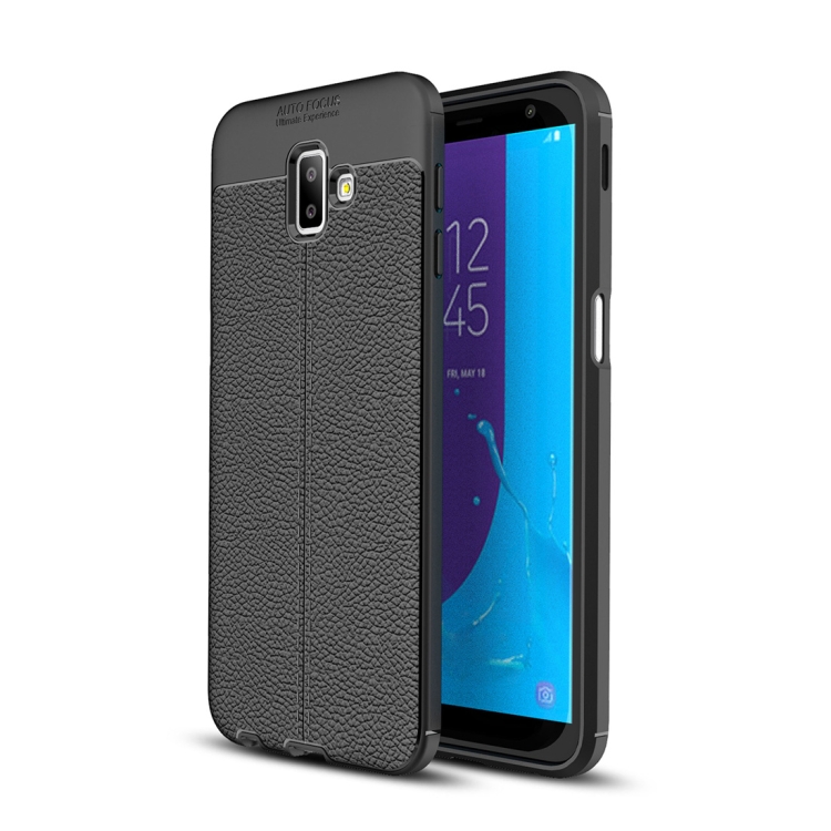 

Litchi Texture TPU Shockproof Case for Galaxy J6+(Black)