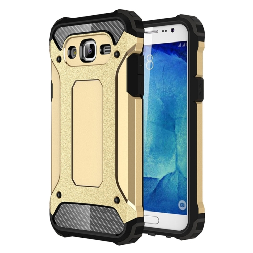 

For Galaxy J5 / J500 Tough Armor TPU + PC Combination Case(Gold)