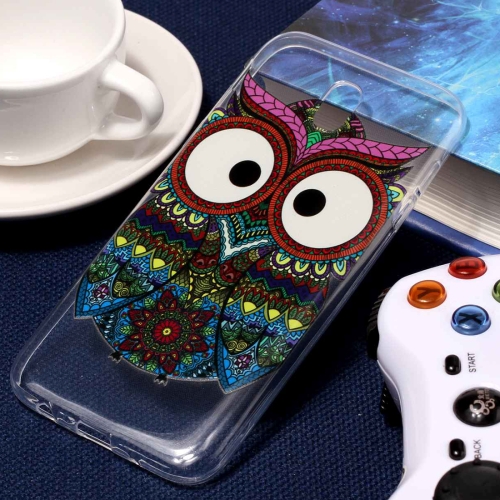 

For Galaxy J5 (2017) / J530 ( EU Version) Embossment Tribal Owl Pattern Soft TPU Protective Case