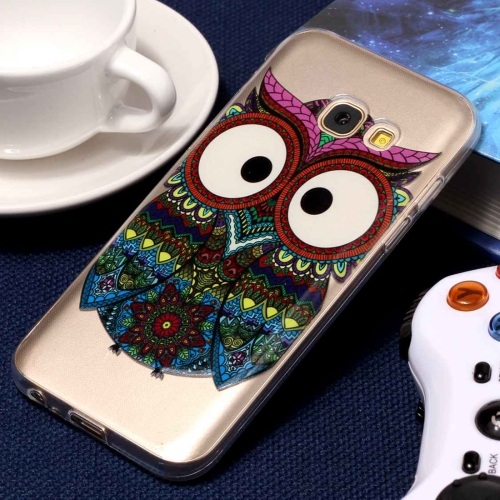 

For Galaxy A3 (2017) Embossment Tribal Owl Pattern Soft TPU Protective Case