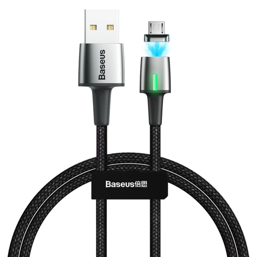 

Baseus 2.4A Micro USB Zinc Magnetic Charging Cable, Length: 1m(Black)