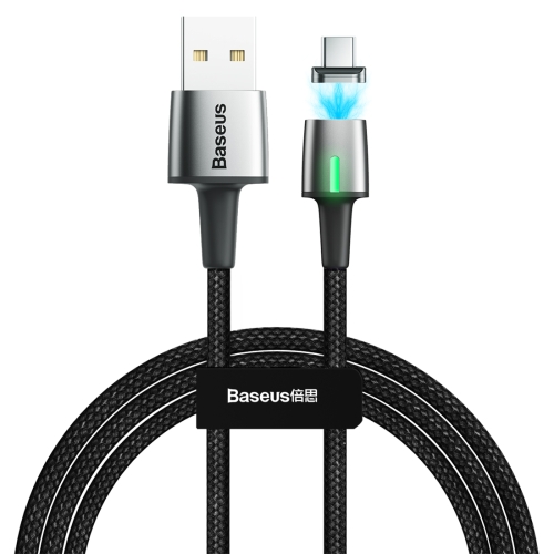 

Baseus 2A Type-C / USB-C Zinc Magnetic Charging Cable, Length: 2m(Black)