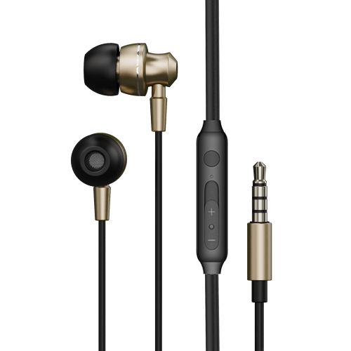 

WK YA05 SHQ Series 3.5mm Music In-ear Wired Earphone (Gold)