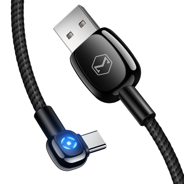 

Mcdodo CA-5920 Woodpecker Series 90 Degree Auto Disconnect Type-C to USB Cable, Length: 1m(Black)