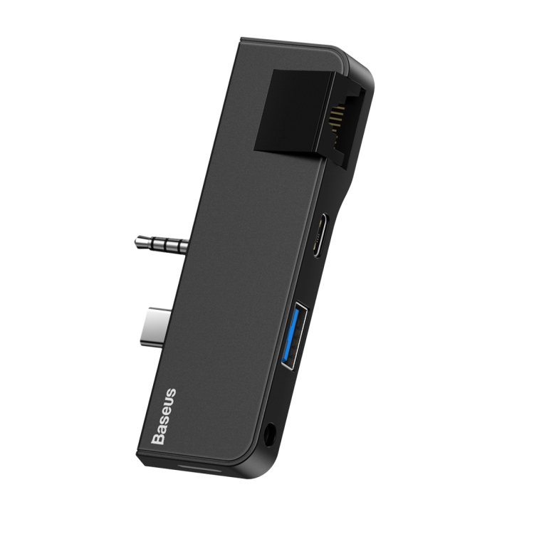 

Baseus Multi-functional HUB for Surface Go, Type-C + 3.5mm Interface + USB3.0 + Ethernetcable Interface