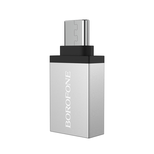 

Borofone BV3 USB 3.0 to Type-C / USB-C OTG Adapter(Silver)