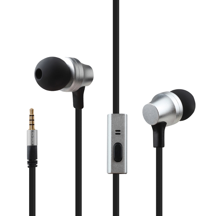 

awei ES910i TPE In-ear Wire Control Earphone with Mic, For iPhone, iPad, Galaxy, Huawei, Xiaomi, LG, HTC and Other Smartphones(Silver)